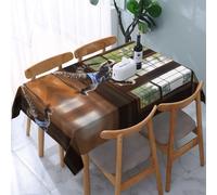 PHAYAH Nappe décorative lavable avec motif chat perforateur 137 x 183 cm pour maison, mariage, restaurant, camping