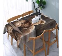 PHAYAH Nappe rectangulaire avec motif ours en peluche assis 137 x 183 cm pour restaurant, pique-nique, buffet, intérieur et extérieur