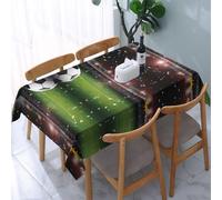 PHAYAH Nappe rectangulaire de 137,2 x 183 cm - Motif stade de football - Pour la cuisine, la salle à manger, les fêtes, l'intérieur et l'extérieur