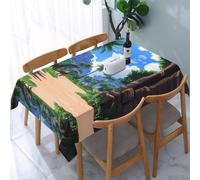 PHAYAH Nappe rectangulaire motif Age of Dinosaurs, 137 x 183 cm, nappe de table de fête avec pour restaurant, pique-nique, buffet, intérieur et extérieur