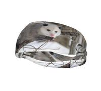 PHAYAH Opossum In Snow Bandeau de sport élastique pour course à pied, yoga, basket-ball