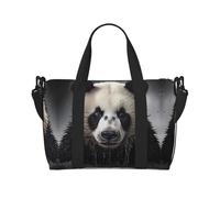 Phayah Panda In The Water Sac de voyage, sac de sport, sac de sport, sac de week-end pour femme, noir, taille unique, Noir/blanc, One Size