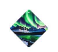Phayah Peak Aurora Lot de 4 désodorisants carrés pour voiture Parfum lavande