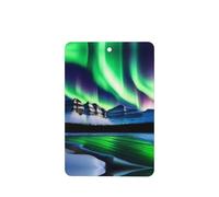 Phayah Peak Aurora Lot de 4 désodorisants rectangulaires pour voiture Parfum lavande