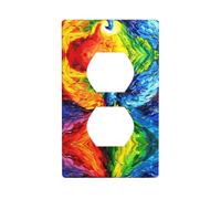 Phayah Phoenix coloré dans le ciel motif de prises de courant Plaque murale Prise de courant Duplex Plaque de couverture d'interrupteur simple double prise électrique