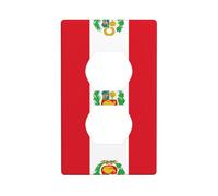Phayah Plaque de prise de courant avec motif drapeau du Pérou pour interrupteur Duplex pour cuisine, salle de bain, chambre à coucher, décoration de ferme