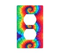 Phayah Plaque murale décorative à motif arc-en-ciel Tie Dye - Taille : 11,4 x 7,9 cm - Pour zones résidentielles et commerciales