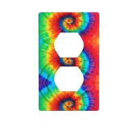 Phayah Plaque murale décorative à motif arc-en-ciel Tie Dye - Taille : 11,4 x 7,9 cm - Pour zones résidentielles et commerciales