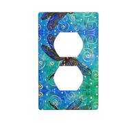 Phayah Plaque murale décorative avec motif libellule bleue - Dimensions : 11,4 x 7,9 cm - Pour zones résidentielles et commerciales