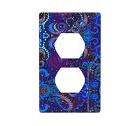 Phayah Plaque murale décorative avec motif pieuvre bleue - Dimensions : 11,4 x 7,9 cm - Pour zones résidentielles et commerciales