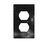 Phayah Plaque murale décorative motif galaxie noire et blanche 11,4 x 7,9 cm pour zones résidentielles et commerciales