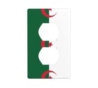 Phayah Plaque murale double en polycarbonate thermoplastique avec motif drapeau de l'Algérie