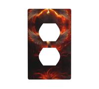 Phayah Plaque murale double en polycarbonate thermoplastique avec motif phénix Fire Phoenix