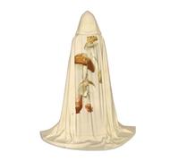 PHAYAH Poncho à capuche pour Halloween, sorcière, sorcellerie | Poncho à capuche vintage comestible motif champignons pour cosplay, Halloween, fête costumée, bal masqué