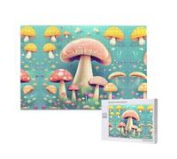 Phayah Pretty Little Mushrooms - Puzzle de 1000 pièces pour adultes - Décoration d'intérieur, fête d'anniversaire pour hommes et femmes, 75 x 50 cm