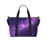 Phayah Purple River Of Stars Sac de voyage Sac à main Sac à main Bagage Bagage Sac de nuit Pliable Unisexe Voyage Avion Articles personnels Sac