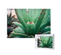 Phayah Puzzle 1000 pièces en bois pour adultes, enfants, kit de bricolage, décoration d'intérieur, 75 x 50 cm, motif cactus agave
