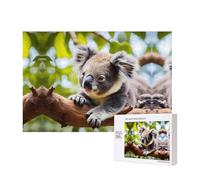 Phayah Puzzle A Little Koala de 300 pièces pour puzzle, puzzle en bois pour famille, ami, décoration d'intérieur, art mural, 15,7 x 27,9 cm