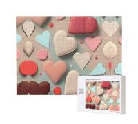 Phayah Puzzle à motif d'amour de 500 pièces pour puzzle, puzzle en bois pour famille, ami, décoration d'intérieur, art mural, 20,4 x 38,1 cm