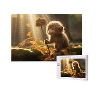 Phayah Puzzle à motif de singe jouant - Décoration murale unique - 1 000 pièces
