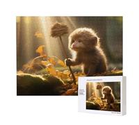 Phayah Puzzle à motif de singe jouant - Décoration murale unique - 500 pièces