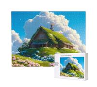Phayah Puzzle Cabin In The Woods pour adultes - 500 pièces - Décoration d'intérieur - Fête d'anniversaire pour homme et femme - 20,4 x 38,1 cm