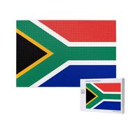 Phayah Puzzle drapeau de l'Afrique du Sud pour adultes 1000 pièces. Décoration d'intérieur, fête d'anniversaire pour homme et femme, 75 x 50 cm