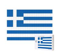Phayah Puzzle drapeau grec pour adultes 300 pièces. Décoration d'intérieur, fête d'anniversaire pour homme et femme, 15,7 x 27,9 cm