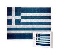 Phayah Puzzle drapeau grec pour adultes de 500 pièces. Décoration d'intérieur, fête d'anniversaire pour hommes et femmes, 50,4 x 38,1 cm