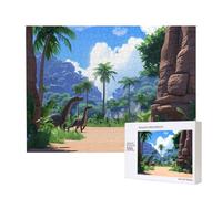 Phayah Puzzle motif âge des dinosaures - Décoration murale unique - 500 pièces