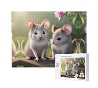 Phayah Puzzle Mouse in Love pour adultes - 500 pièces - Jouets de développement de l'intelligence des enfants - 20,4 x 38,1 cm
