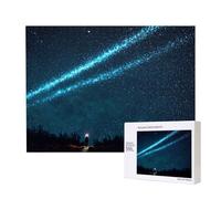 Phayah Puzzle papillon lumineux de 500 pièces pour puzzle en bois pour famille, ami, décoration murale, 20,4 x 38,1 cm