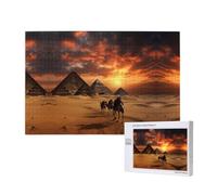 Phayah Puzzle pyramidal de 1000 pièces pour puzzle en bois pour famille, ami, décoration murale, 75 x 50 cm
