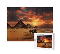 Phayah Puzzle pyramidal de 500 pièces pour puzzle en bois pour famille, ami, décoration murale, 50,4 x 38,1 cm