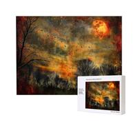 Phayah Puzzle Woods in The Sun pour adultes de 500 pièces. Décoration d'intérieur, fête d'anniversaire pour hommes et femmes, 50,4 x 38,1 cm