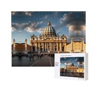 Phayah Puzzles basilique Saint-Pierre de 500 pièces pour puzzle en bois pour famille, ami, décoration murale, 50,4 x 38,1 cm