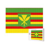 Phayah Puzzles de drapeau hawaïen autochtone de 300 pièces pour puzzle, puzzle en bois pour famille, ami, décoration d'intérieur, art mural, 15,7 x 27,9 cm