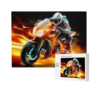 Phayah Puzzles de moto cool pour adultes 500 pièces jouets de développement de l'intelligence des enfants 20,4 x 38,1 cm