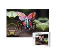 Phayah Puzzles d'insectes étranges de 300 pièces pour puzzle en bois pour famille, amis, décoration murale, 15,7 x 27,9 cm