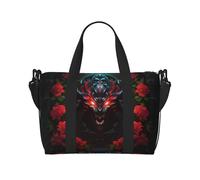 Phayah Red Eye Monster Stamp Sac de voyage Sac à main bagage à main Sac à main Bagage Sac de nuit Pliable Unisexe Avion Voyage Articles personnels Sac