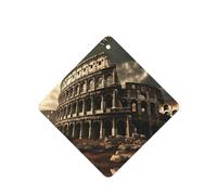 Phayah Remains Of The Roman Colisée Motif Lavande Parfum de Voiture Carré à Suspendre Tablette Parfumé Intérieur de Voiture Désodorisant 4 pièces