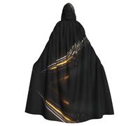 PHAYAH Robe à capuche avec motif épée de merveilleux soldat pour Halloween, sorcière, sorcellerie, Noël, cosplay, bal masqué, fête, cadeau