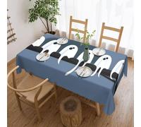 PHAYAH Row of Ghosts in A Tree Pattern Nappe rectangulaire en dentelle pour restaurant, pique-nique, buffet, intérieur et extérieur, 137 x 183 cm