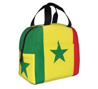 PHAYAH Sac à déjeuner drapeau du Sénégal pour homme et femme, boîte isotherme, récipient haut pour le travail, les voyages, la pêche en plein air, les pique-niques