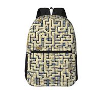 PHAYAH Sac à dos de 43,2 cm avec motif drapeau espagnol, grande capacité, bretelles réglables, sac simple pour tout le monde, Carte au trésor du labyrinthe, taille unique
