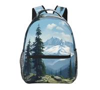 PHAYAH Sac à dos léger pour ordinateur portable 15,7 pouces Motif tombes Fig