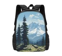 PHAYAH Sac à dos léger pour ordinateur portable 16,5 pouces Motif tombes Fig