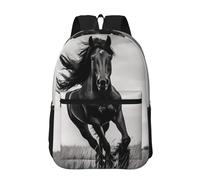 PHAYAH Sac à dos léger pour ordinateur portable 17" Motif Blackjack pour filles et femmes, Étalon noir, taille unique