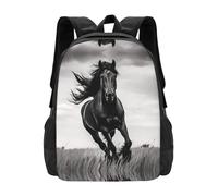 PHAYAH Sac à dos léger pour ordinateur portable 41,5" Motif étalon noir pour filles et femmes