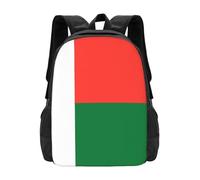 PHAYAH Sac à dos motif drapeau de Madagascar 41,9 cm 18 l grande capacité bretelles réglables sac simple pour tout le monde